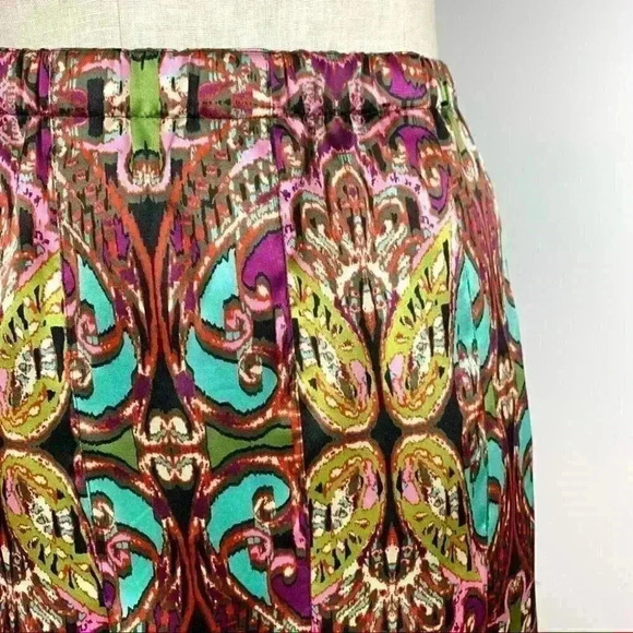 Lane Bryant womens skirt size 22/24 multicolored pleated career Easter - Picture 3 of 7